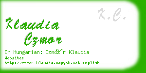 klaudia czmor business card